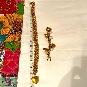 Anne Klein chunky necklace and bracelet